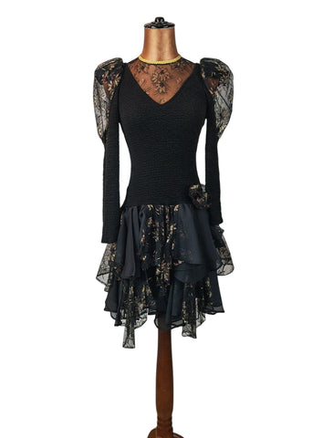 Vintage 80s Party Dress _ Size 8