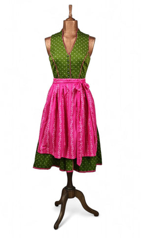 Vintage 90s Dirndl Dress _ Size 10