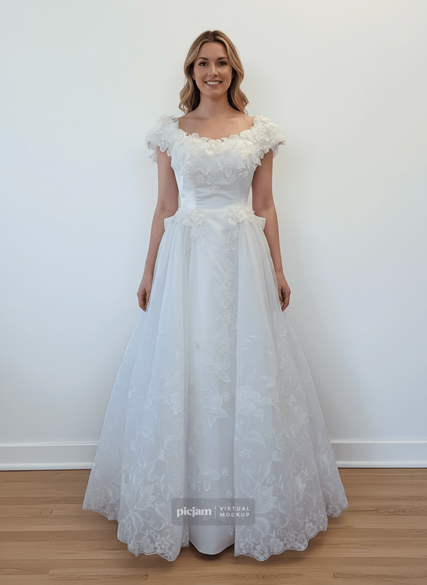 Vintage 90s Wedding Dress _ Size 8 | Vintage Boutique Vintage 90s Wedding Dress _ Size 8 | Vintage Boutique