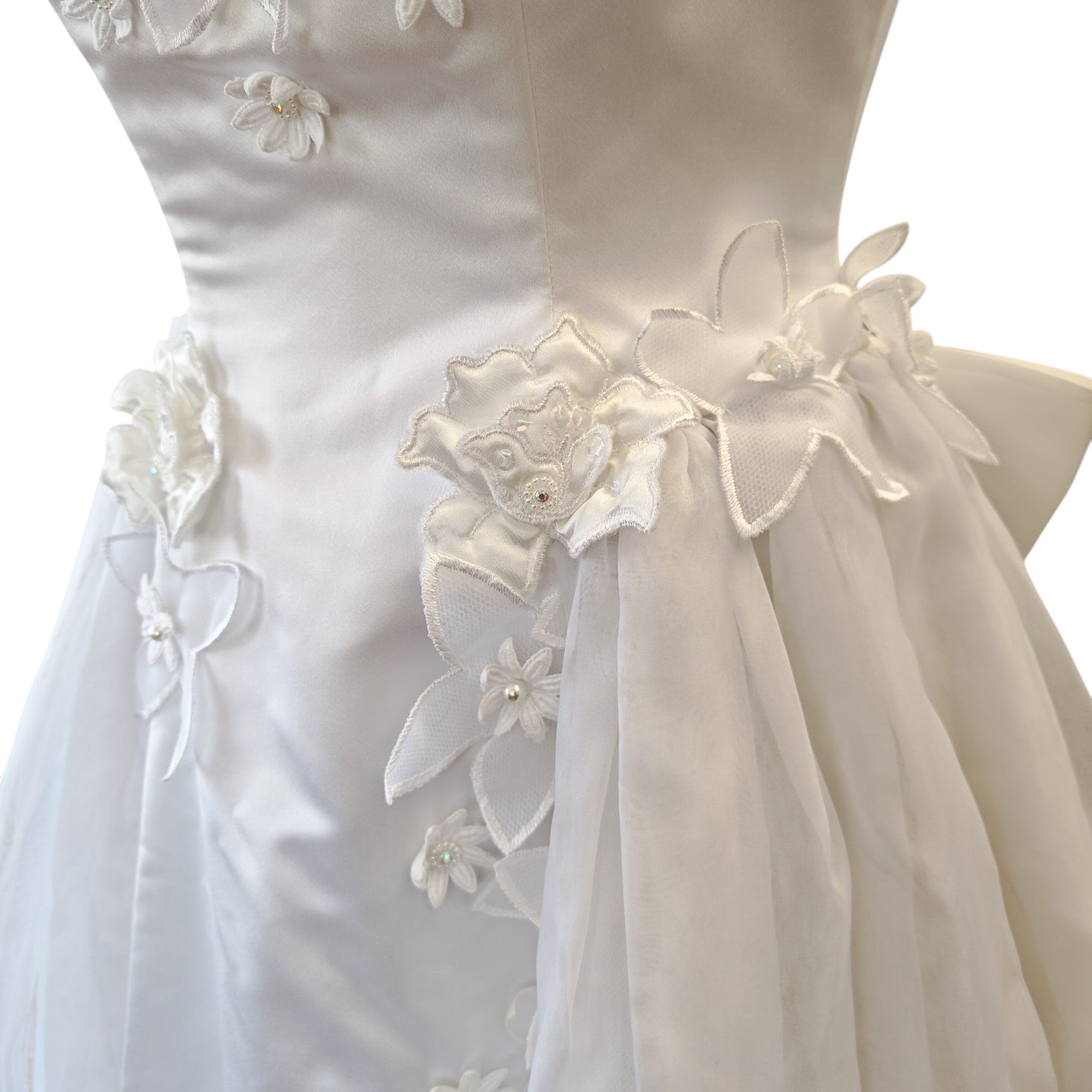vintage 90s wedding dress Vintage 1990s Amsale Wedding Dress Size Small
