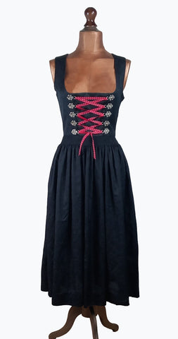 Vintage Dirndl Dress _ Size 10/12