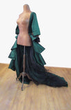Vintage 90s Handmade Theatre Bustle Over Dress Ruffles Flounces Quirky  UK 8/10 - VintageFairy