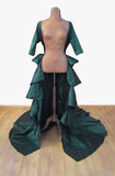 Vintage 90s Handmade Theatre Bustle Over Dress Ruffles Flounces Quirky  UK 8/10 - VintageFairy